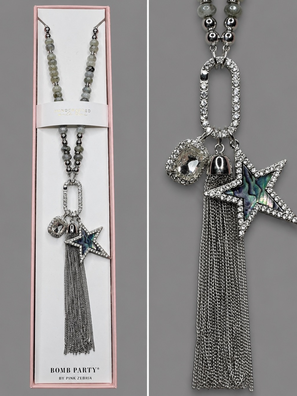 Bomb Party Pendant Necklace - Star Studded Nights